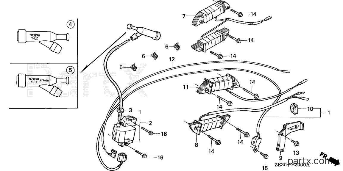 Honda GX340 QAC - IGNITION COIL