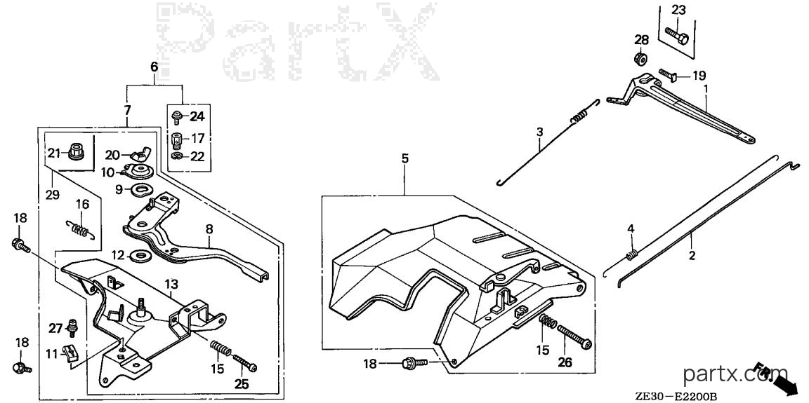 Honda GX340 QXC - CONTROL
