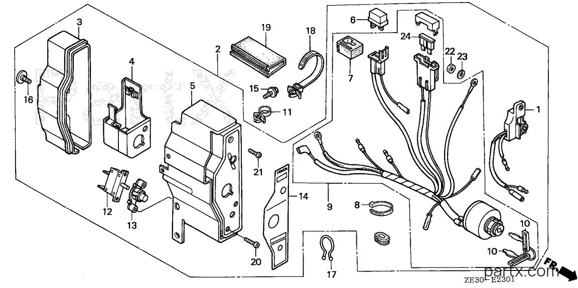 Honda GX340 QAE - CONTROL BOX (2)