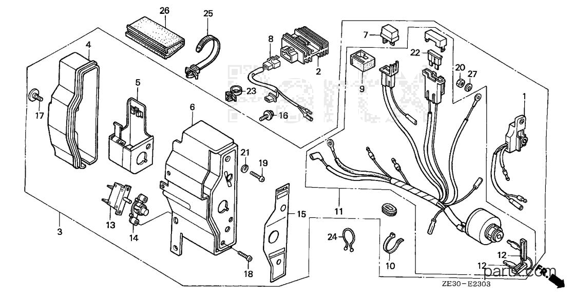 Honda GX340 QAE0 - CONTROL BOX (4)