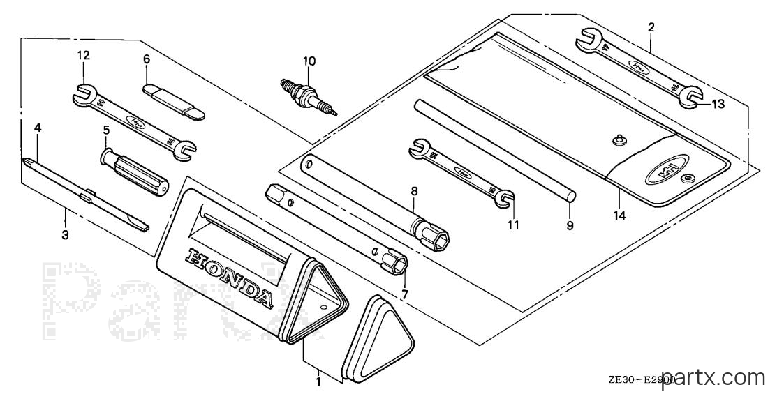 Honda GX340 QAE - TOOL