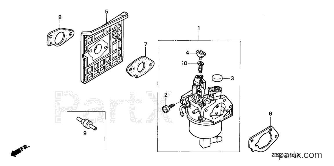 Honda GXV340K2 DP23 - CARBURETOR (2)