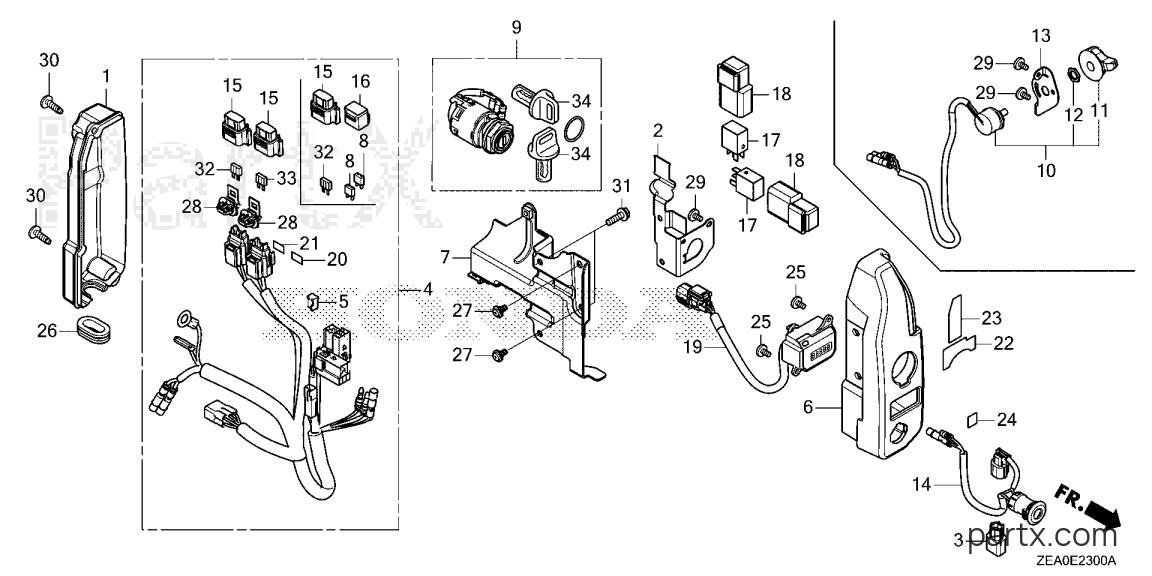 Honda GX800IRHX TXAH - CONTROL BOX