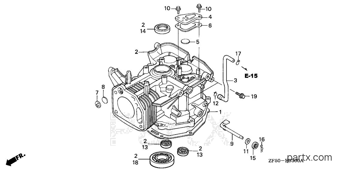 Honda GXV390 DA - CYLINDER