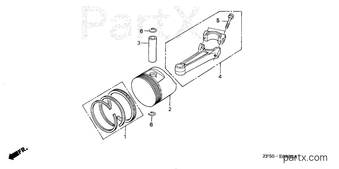 Honda GXV390 DAT - PISTON
