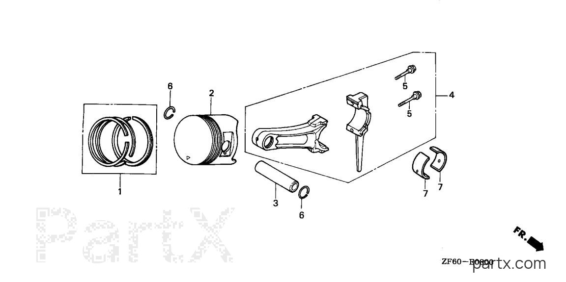 Honda GX390K1 QA - PISTON