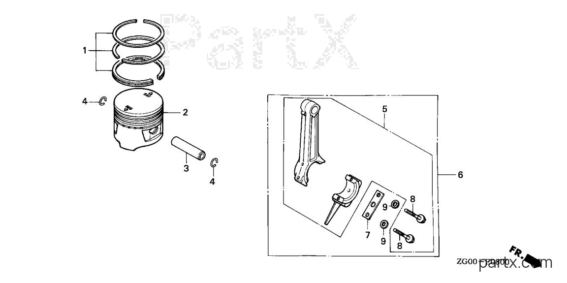 Honda G100K2 QA2 - PISTON
