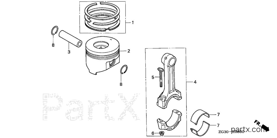 Honda GD410 PA - PISTON