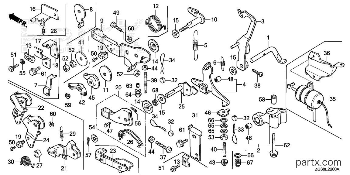 Honda GD410 VAAE - CONTROL LEVER