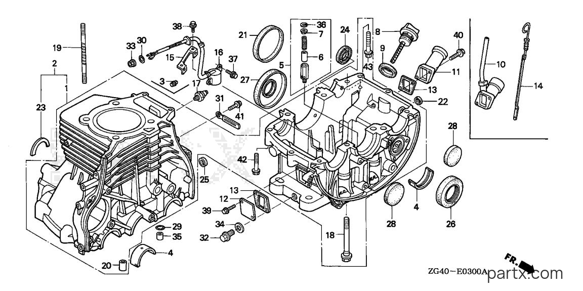 Honda GD320 QA - CYLINDER