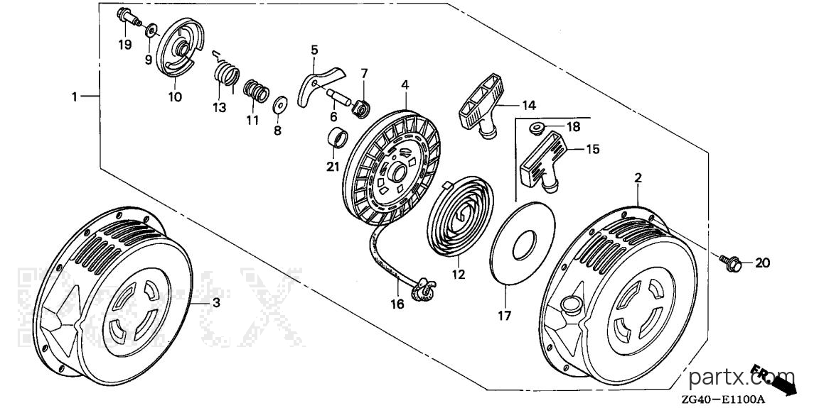 Honda GD320 VAAE - RECOIL STARTER