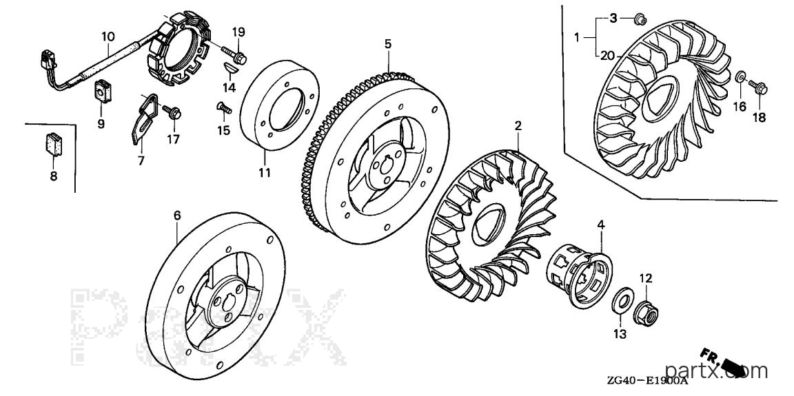Honda GD320 VAAE - FLYWHEEL