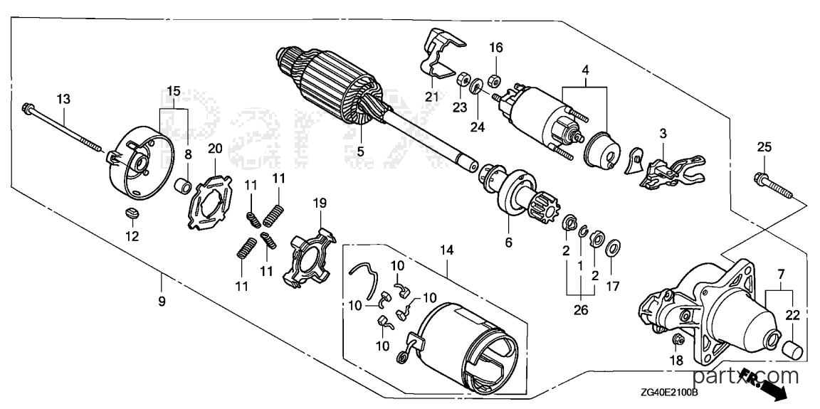 Honda GD320 QAE - STARTER MOTOR (1)