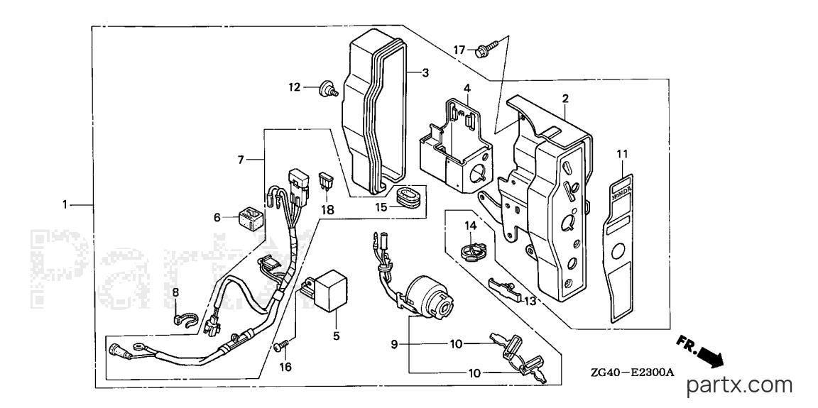 Honda GD320 VAAE - CONTROL BOX