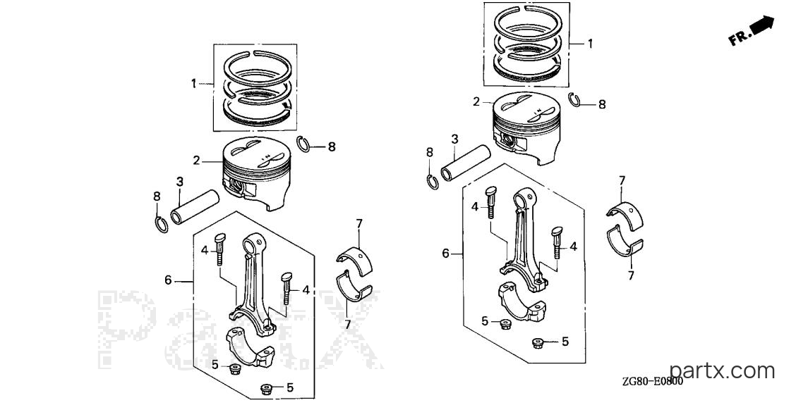 Honda GX640 SD2 - PISTON