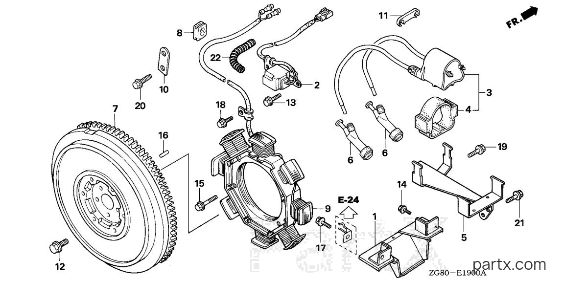 Honda GX640 SD2 - FLYWHEEL