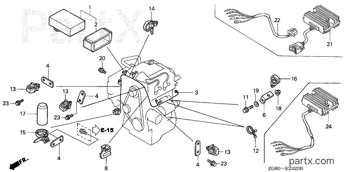 Honda GX640 SD2 - WIRE HARNESS