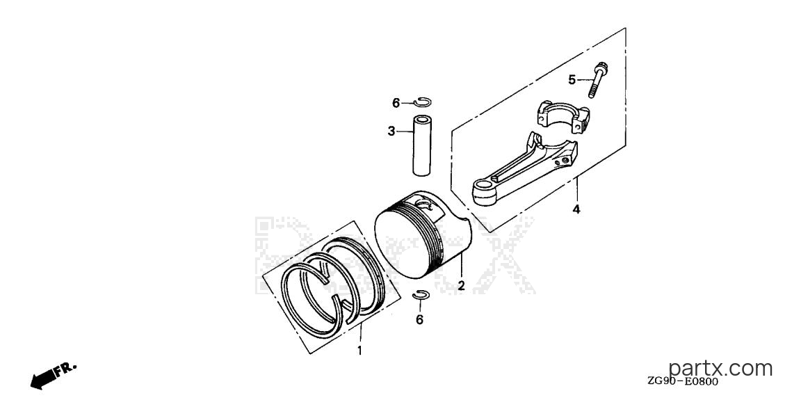 Honda GXV140 N2TA - PISTON