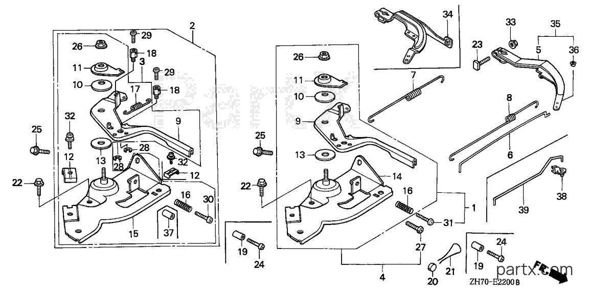 Honda GX120K1 PX - CONTROL (1)
