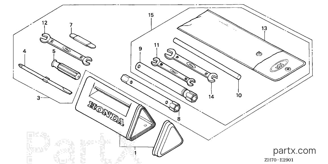 Honda GX120K1 WD12 - TOOLS (2)