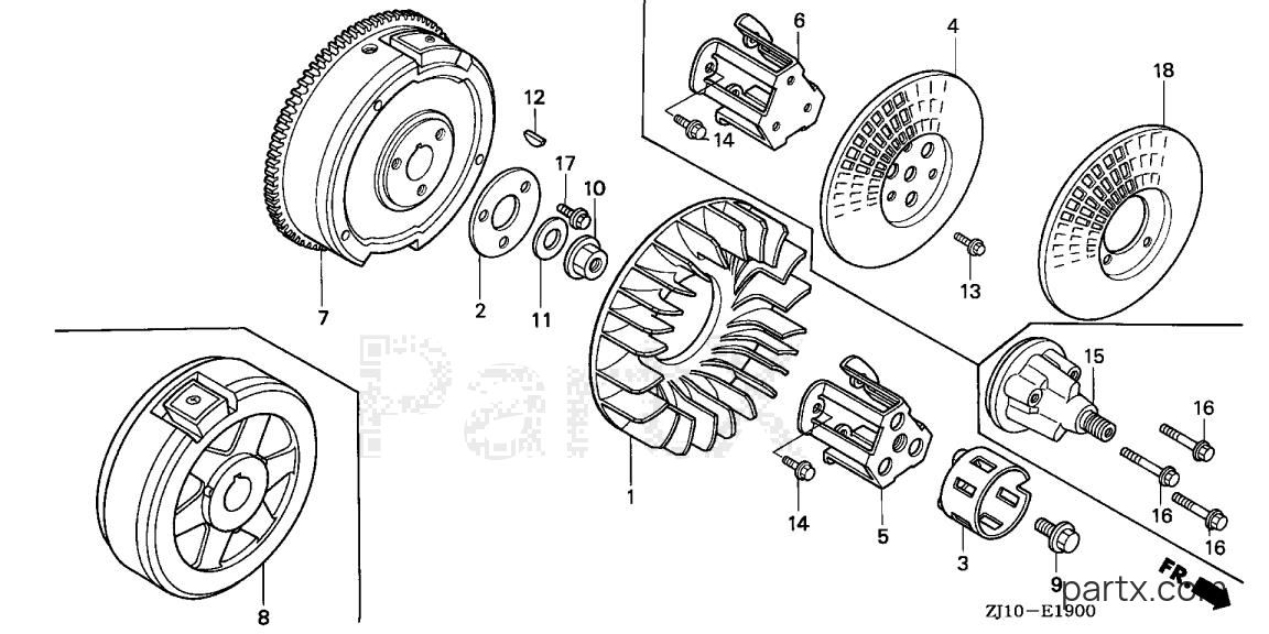 Honda GX620K1 QAF - FLYWHEEL
