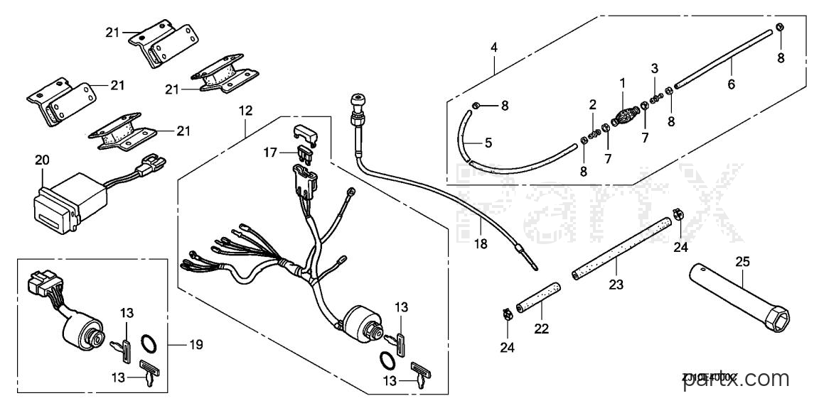 Honda GX620 VZE1 - COMBINATION SWITCH (1)