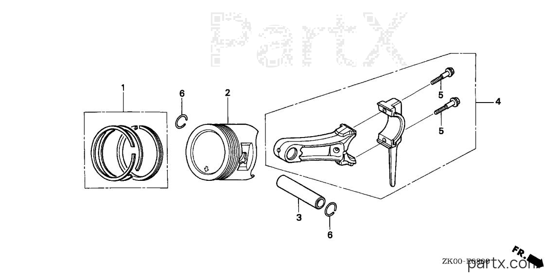 Honda GX200 VEN2 - PISTON