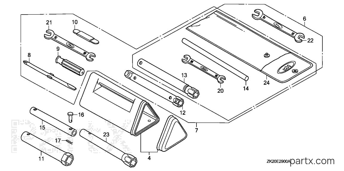 Honda GX240K1 VA2 - TOOLS (1)