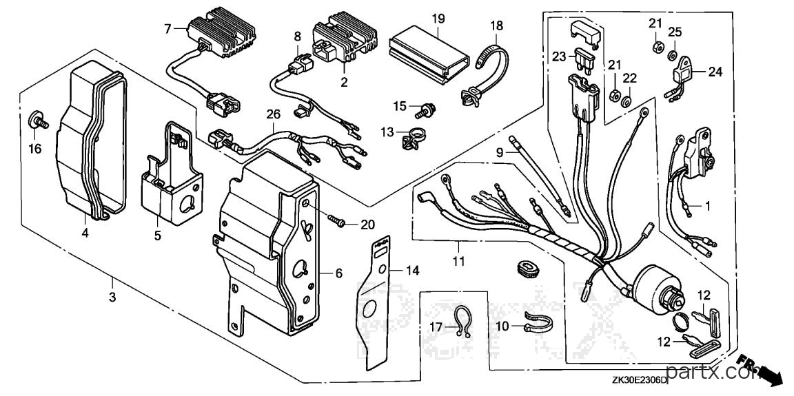 Honda GX340K1 QNE9 - CONTROL BOX (7)