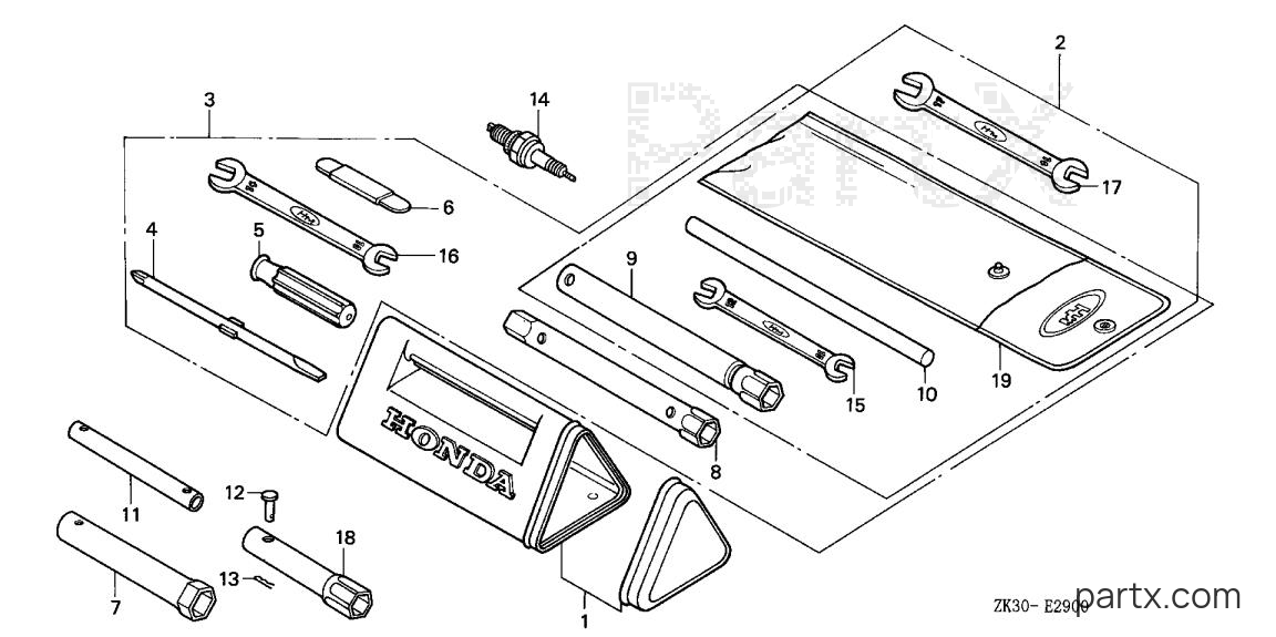 Honda GX340K1 ED6 - TOOL (1)