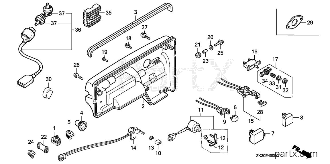 Honda GX340K1 EDT - CONTROL CASE