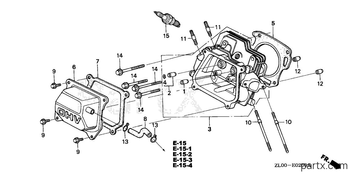 Honda GX200 LX2 - CYLINDER HEAD