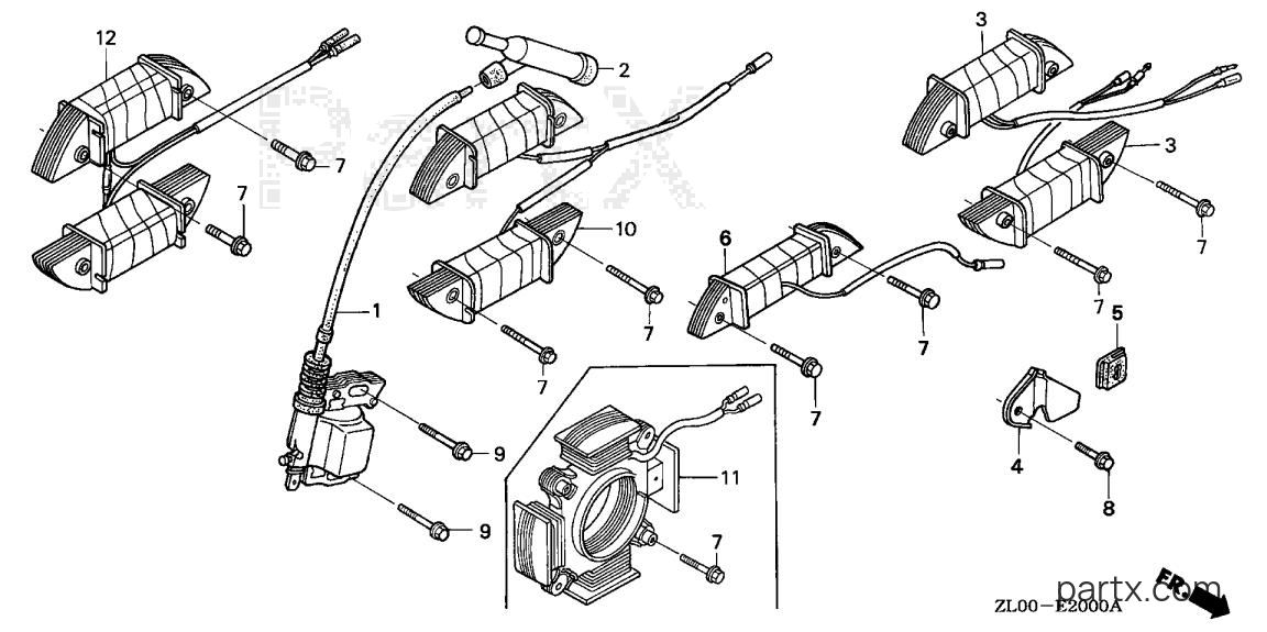 Honda GX200 HXQ - IGNITION COIL