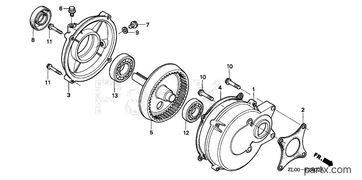 Honda GX200 HX2 - REDUCTION (3)
