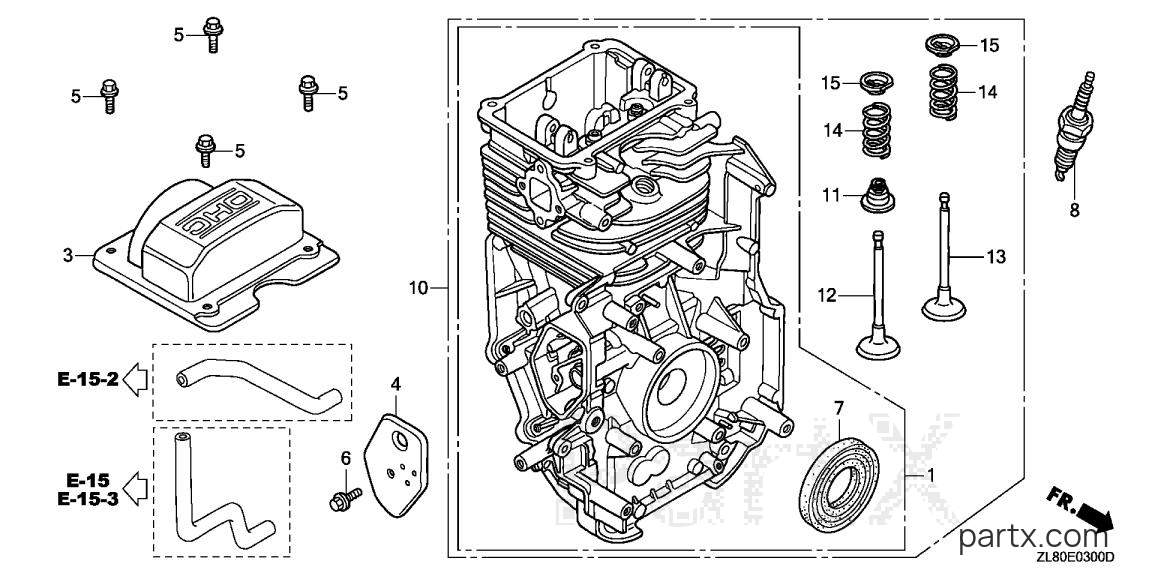 Honda GC160 PHA - CYLINDER