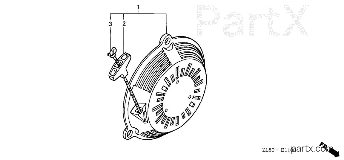 Honda GC160A QHA2 - RECOIL STARTER