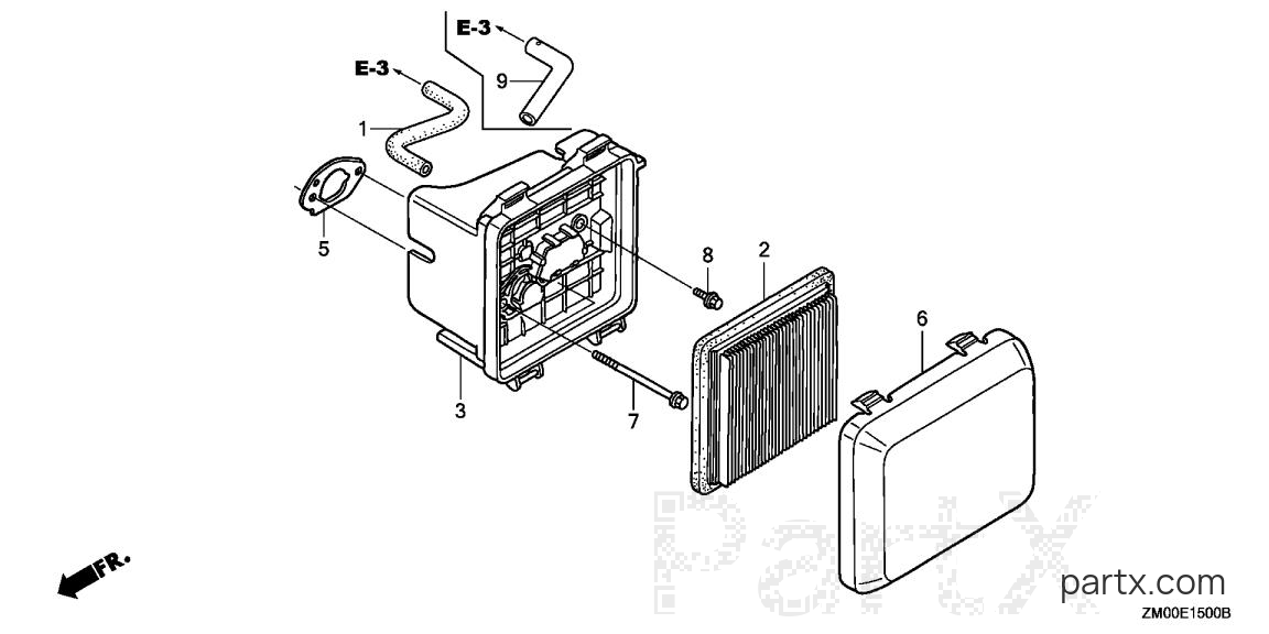 Honda GCV160LA0 SBA - AIR CLEANER