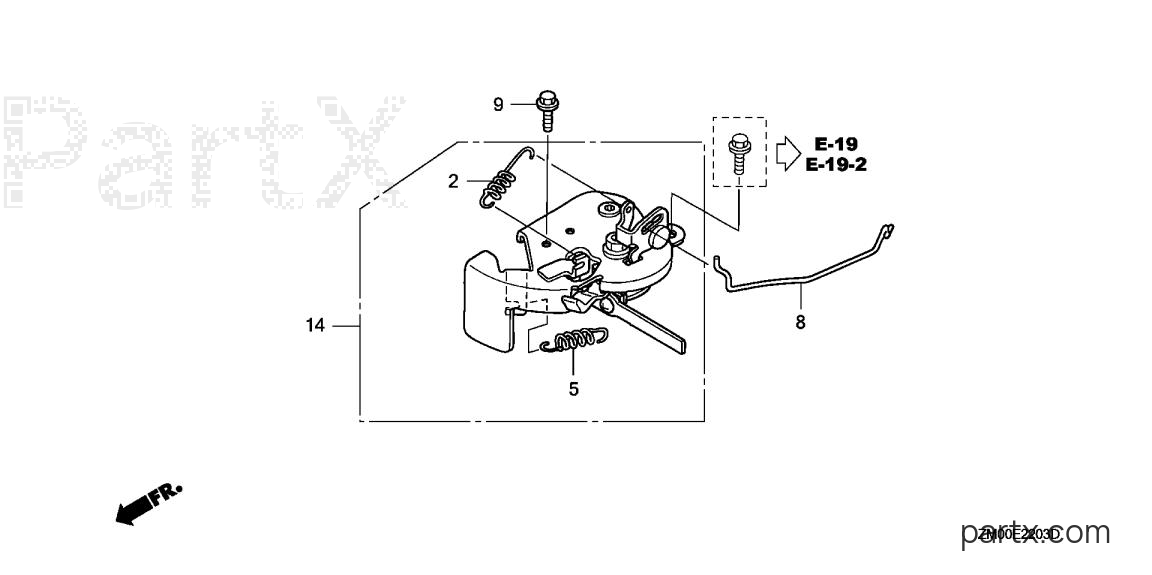 Honda GCV160A STL1 - CHOKE BASE