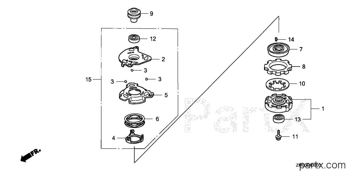 Honda GCV160LA0 SBL - BLADE HOLDER