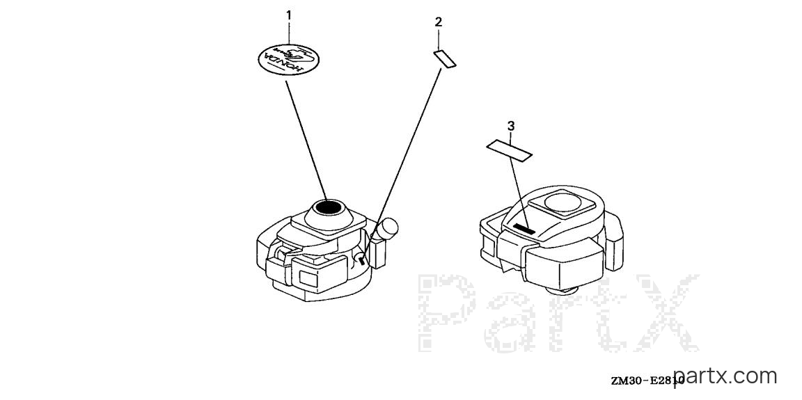Honda GX22 TA - LABEL (VERTICAL TYPE)