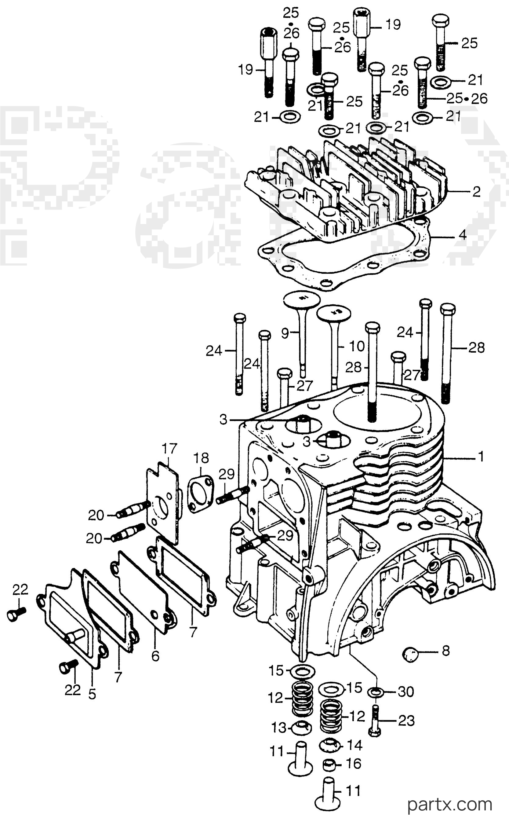 Honda G42 RD - CYLINDER