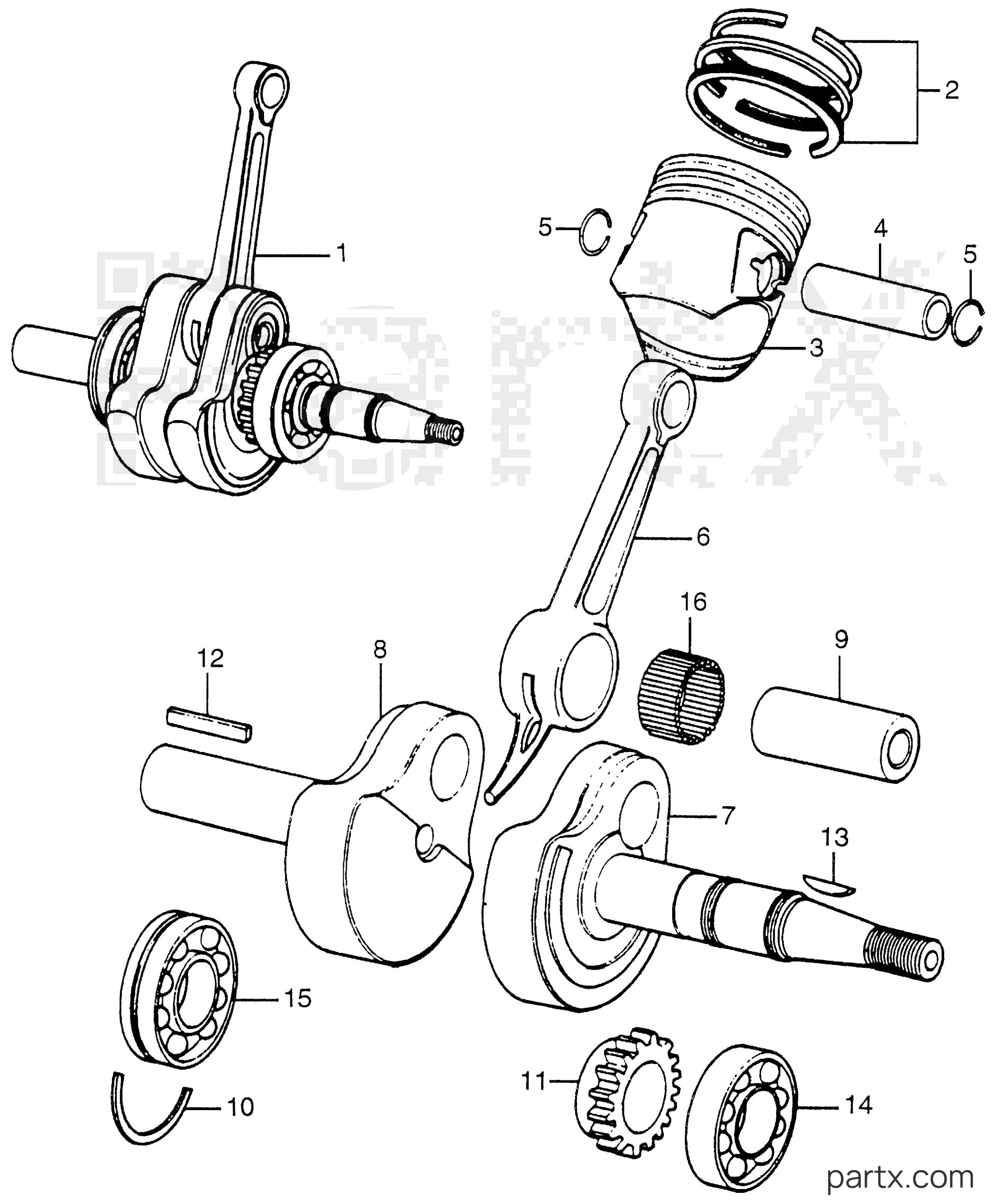 Honda G42K1 Q - CRANKSHAFT