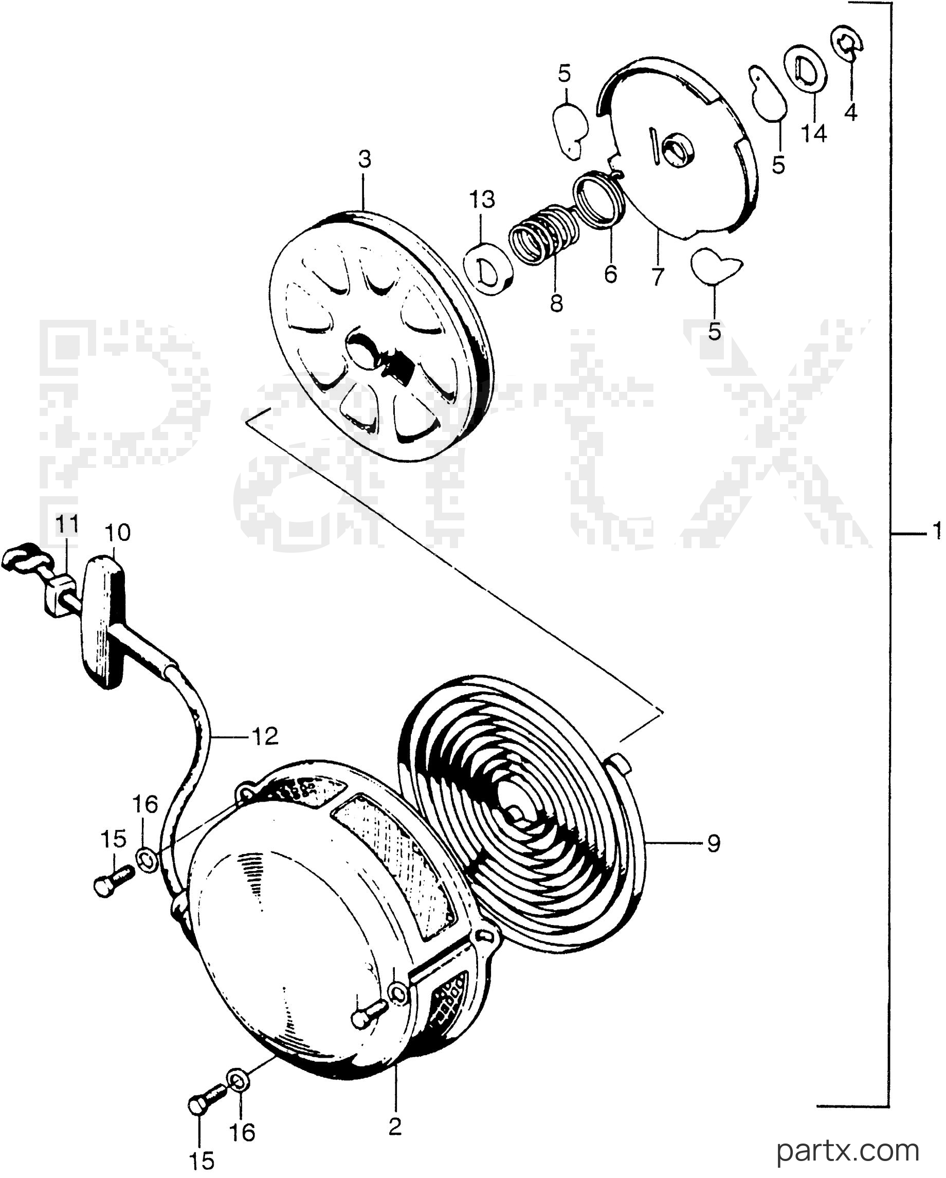 Honda G42K1 RD - RECOIL STARTER
