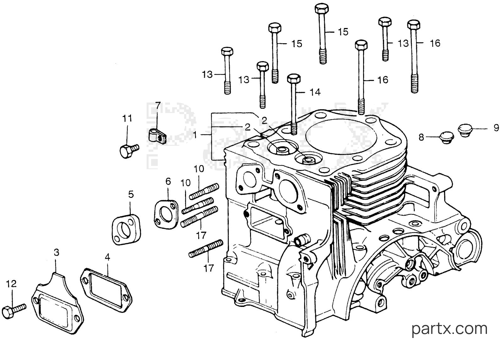 Honda G65K2 RD1 - CYLINDER