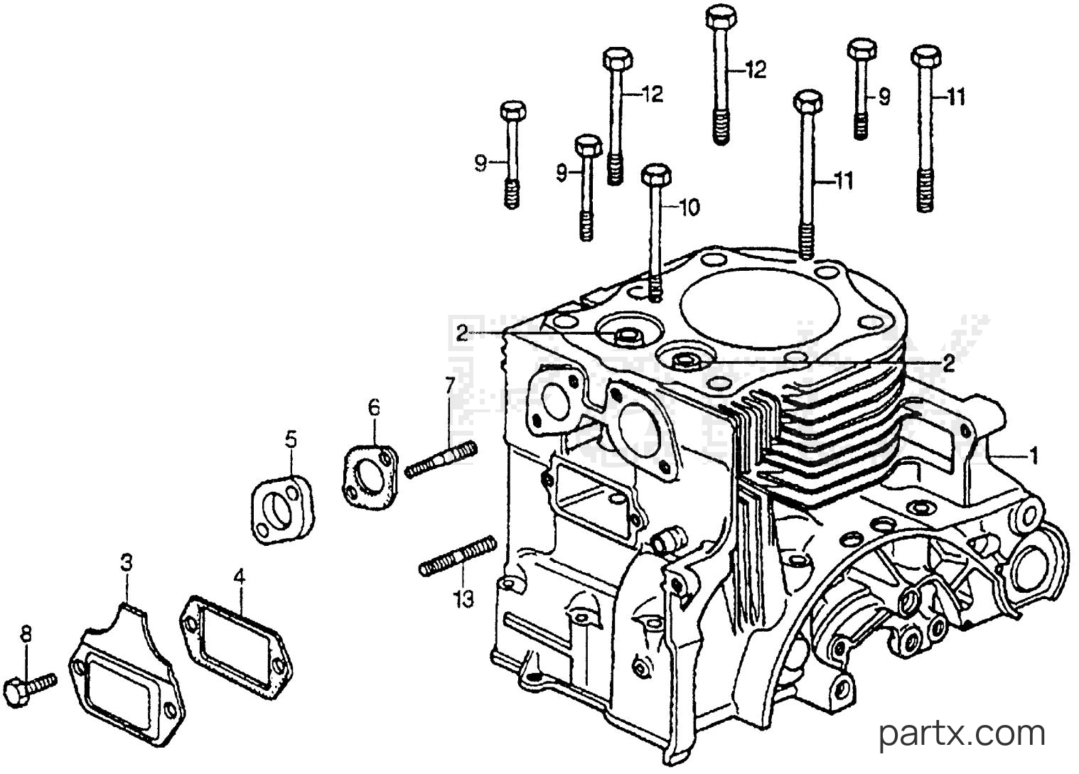 Honda G80 BQ - CYLINDER