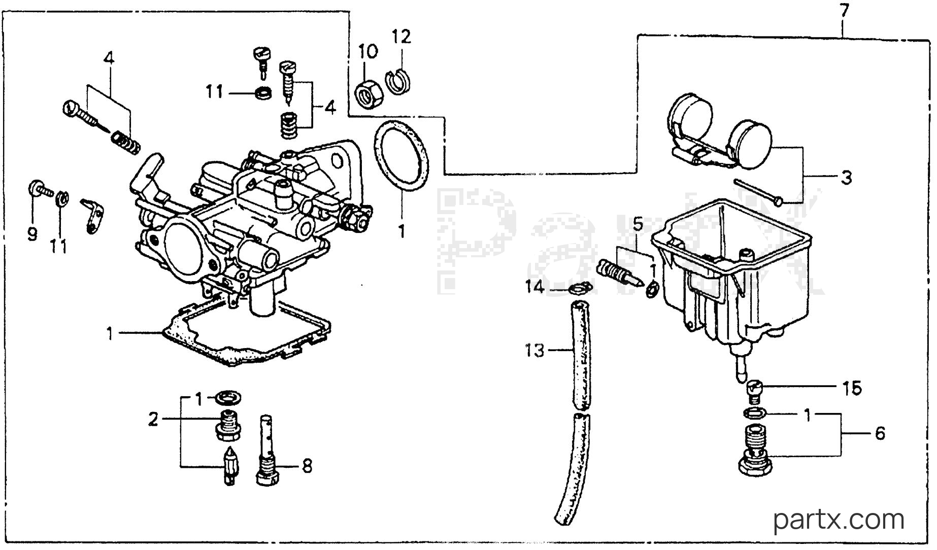 Honda G80 RD1 - CARBURETOR