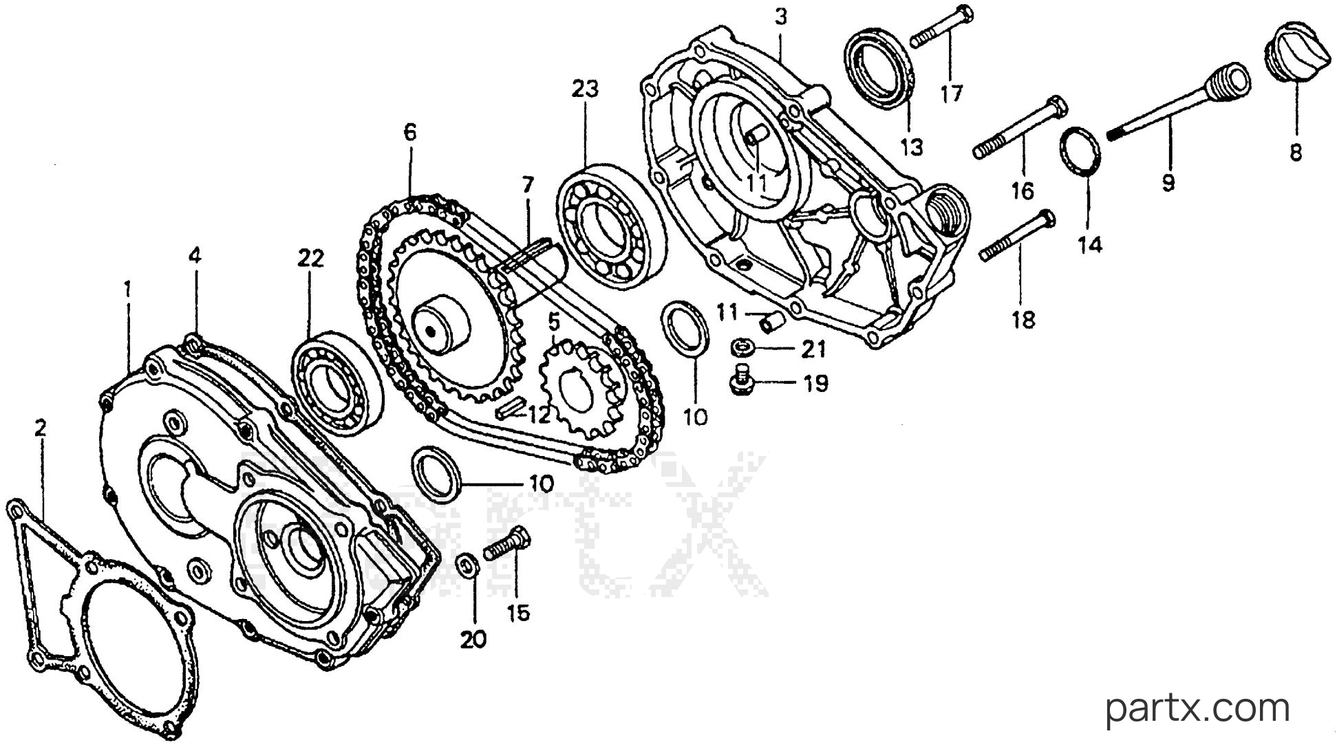 Honda G80 RD1 - 1/2 REDUCTION (RD1 TYPE)