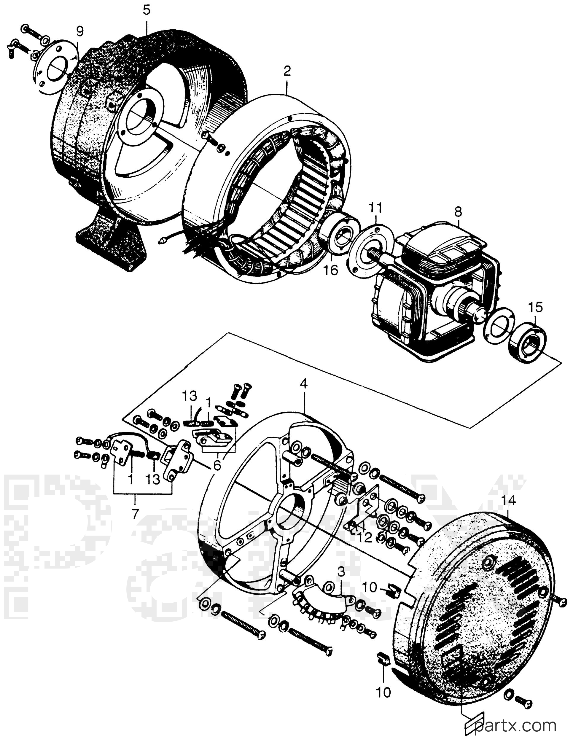 Honda E900 A - ALTERNATOR