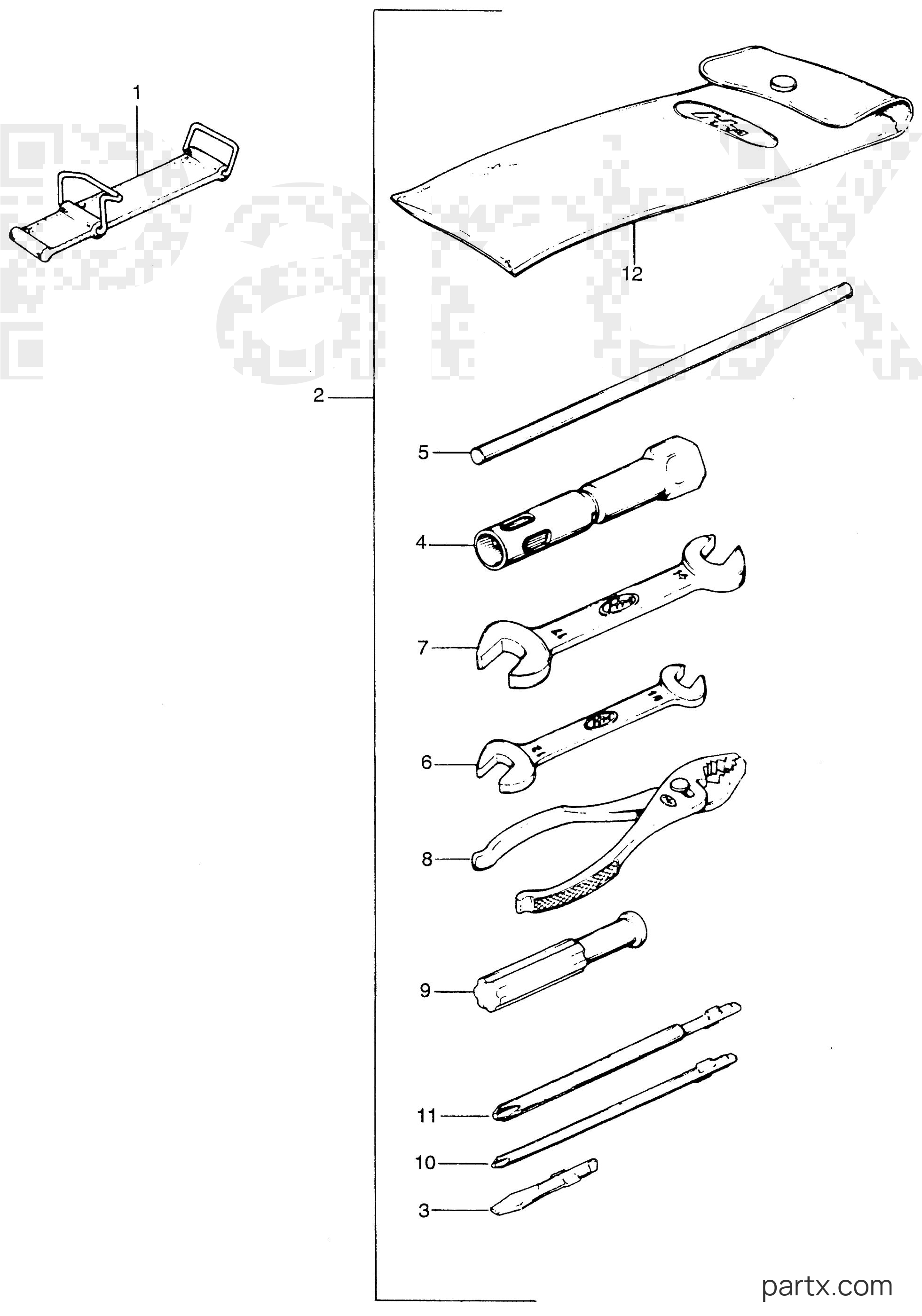 Honda EM5000 A - TOOLS - TOOL BAND