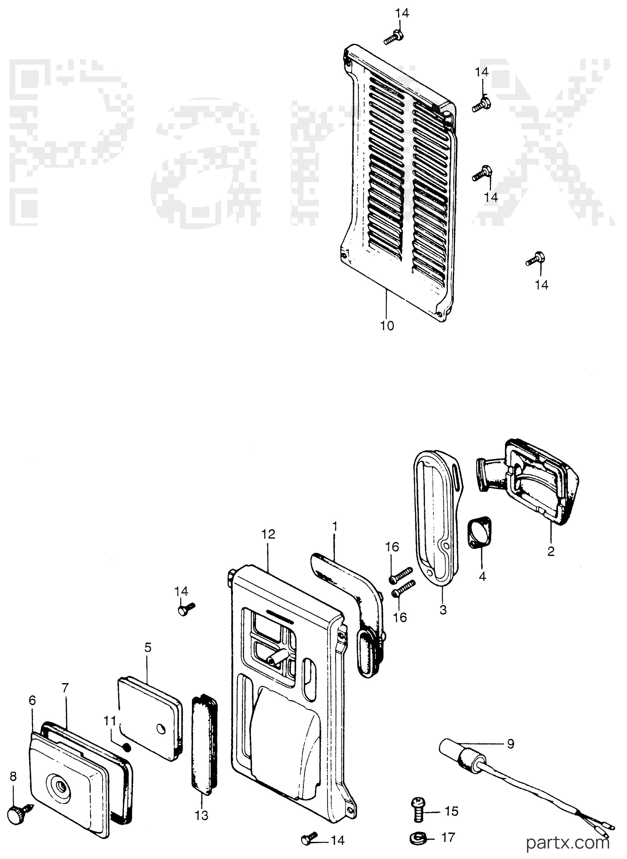 Honda EM400K1 A - SIDE COVERS